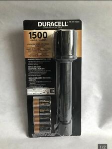 DURACELL 懐中電灯 1500ルーメン LED 防滴仕様 4パターン点灯 #1900545 アウトドア 野外 キャンプ