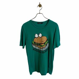 【アンダーカバー UNDERCOVER undercoverism 復刻 グリーン 緑 ハンバーガー BUDDAH BURGER Tシャツ メンズM artscabut jonio 685】