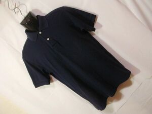 ssy2980 ユニクロ UNIQLO メンズ 半袖 ポロシャツ ネイビー ■ DRY POLO ■ 無地 鹿の子 定番 シンプル ドライ Mサイズ