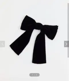 FETICO VELVET BOW HAIR CLIP