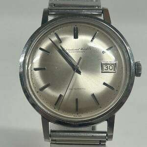 1円~【実動】IWC インターナショナル・ウォッチ・カンパニー Ref.804A Cal.8541 自動巻き メンズ腕時計 シルバー文字盤 デイト 3針 J111886