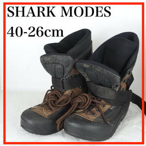 EB6497*SHARK MODES*メンズスノーボードブーツ*40-26cm*黒・茶