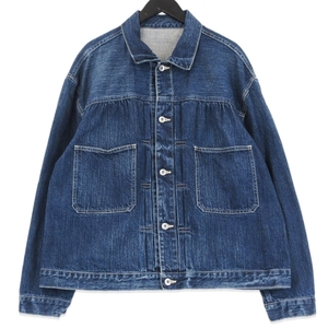 美品 Porter Classic ポータークラシック STEINBECK DENIM JACKET PC-005-2143 スタインベック デニム インディゴ L 70015985