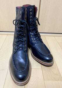 [COLE ROOD HAAN by COLE HAAN] レースアップ レザーブーツ 10.5M ブラック コールハーン