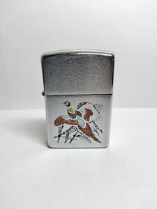 オイルライター ZIPPO 喫煙具 ジッポ ジッポー　キジ　雉　火花確認済み