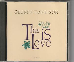 美盤　George Harrison　ジョージ・ハリスン 　This Is Love　US盤 貴重盤 CDシングル