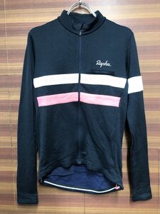 HI940 ラファ RAPHA BREVET LONG SLEEVE JERSEY 長袖サイクルジャージ Sサイズ 紺 ピンク