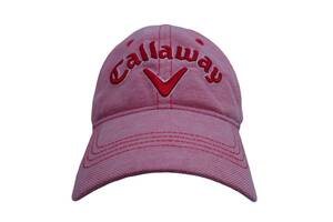 【美品】Callaway(キャロウェイ) キャップ 赤系 レディース フリーサイズ ゴルフ用品 2410-0652 中古