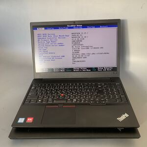 JK5694 Lenovo Thinkpad E590/Core i7-8565U 1.80Ghz /メモリー：16GB/SSD:無し/BIOS確認だけ/2台セット(中1台シミ)