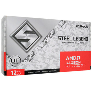 【中古】ASRock製グラボ Radeon RX 7700 XT Steel Legend 12GB OC PCIExp 12GB 元箱あり [管理:1050024312]