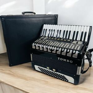 アコーディオン　TOMBO　J80　34鍵盤　80ベース　ハードケース　鍵付き