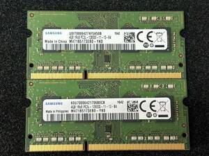 samsung PC3L-12800S 4GB×2枚　 送料無料