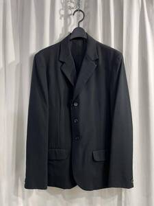 2007SS yohji yamamoto pour homme ギャザー 3釦ジャケット（HT-J27-100）