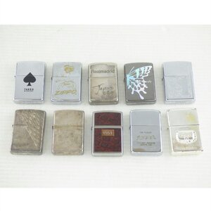 1円【ジャンク】ZIPPO ジッポー/オイルライター10点セット/64