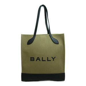 バリー トートバッグ BAR KEEP ON NS ブランドオフ BALLY ファブリック トートバッグ ファブリック/レザー レディース