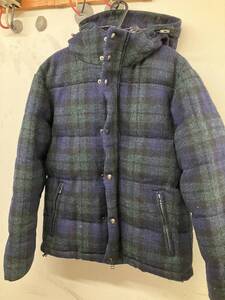 美品チャオパニック*ハリスツイード　ダウンジャケット　chaopanic Lサイズ　HARRIS TWEED nanga beams