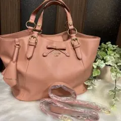 美品 SAMANTHA VEGA シンプル リボン 2way ショルダーバッグ