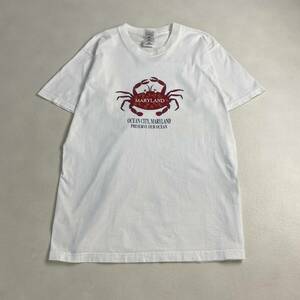 ヴィンテージ　半袖Tシャツ　カニ　蟹　蟹好き　ホワイト