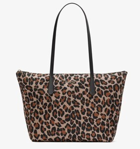 秋冬最新作　日本未発売　Kate Spade New York Kitt Spotted Leopard Medium Tote 　KI888　ロサンゼルスから最新本物をお届け!!