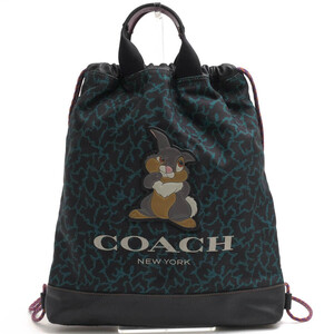 COACH コーチ リュック 89900 Terrain Drawstring Backpack With Wavy Animal Print And Thumper ディズニー Disney バンビ とんすけ サン