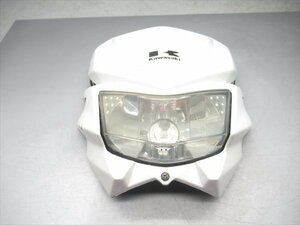 H1R6-0222 カワサキ KLX125 ヘッドライト レンズ フロントマスク 純正品 【LX125C-A11～ 2015年式 動画有】