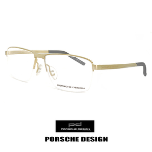 新品 ポルシェデザイン メガネ p8318-b PORSCHE DESIGN 眼鏡 porschedesign ナイロール ハーフリム スクエア メタル