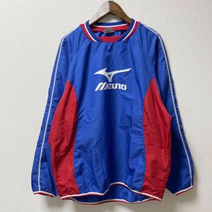 Mizuno ミズノ 長袖 ピステシャツ Sサイズ ブルー ポリエステル シャカシャカ