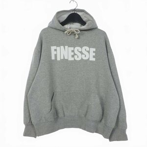 フィネス FINESSE グッドイナフ GOODENOUGH アーカイブ パーカー フーディー スウェット プリント ロゴ M グレー メンズ