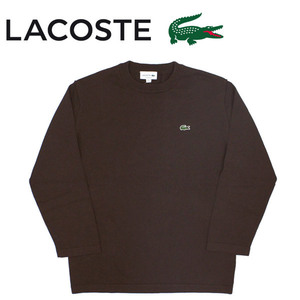 LACOSTE (ラコステ) TH110EL ニット ロングスリーブ Tシャツ 57Dブラウン LC209 3-S