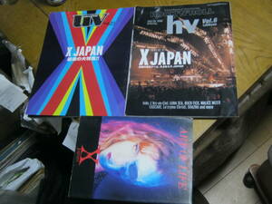 X JAPAN エックス / ART OF LIFE + hv Vol.6 + UV Vol.25 3冊セット YOSHIKI TOSHI HIDE PATA HEATH TAIJI EXTASY RECORDS 