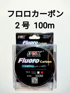 フロロカーボン　ライン　2.0号　100m　9.48lb　釣り糸　リーダー　ショックリーダー　道糸 2号.