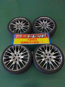 大田原店★中古ホイールタイヤSET 4本★ワーク ピエトラCT2 20インチ8.5Ｊ 9.5J★245/35R20 275/30R20★アルファード/ヴェルファイアなど★