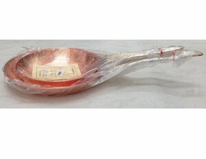 ★純銅 フライパン 約径２７ｃｍ・２１ｃｍ２Ｐ内面錫メッキ無板厚約２ｍｍ業務用仕様日本製新品