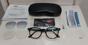 RayBan HAWKEYE OPTICS RB5398F 8283 50-21 レイバン ホークアイ ブルーハバナ 度付き可視光調光ブラウンレンズ ブルーグラデ 木村拓哉