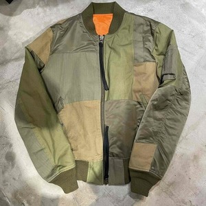 UNIFORM EXPERIMENT 20aw PATCH WORK MA-1 JACKET SIZE-4 UE-202003 ユニフォームエクスペリメント パッチワーク ジャケット