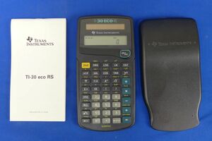 内重S9091●【即決/説明書付/動作確認OK】TEXAS INSTRUMENTS TI-30 ECO RS 関数電卓 テキサスインスツルメンツ TI