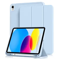 【数量限定】オートスリープ/ウェイク機能対応 カバー Apple 第10世代 Pencilペン収納 ipad TPU インチ 薄型 10.9 軽量 耐衝撃 2022 三つ折りスタンド ケース A2696 10世代 A2757 iPad A2777 Aoub ス