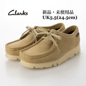 Clarks クラークス Wallabee gtX ワラビー ゴアテックス メープルスエード レディースシューズ モカシン UK5.5