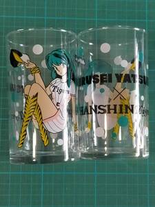 非売品 ジョーシン 阪神 タイガース うる星やつら ラム ちゃん グラス 2個 高橋留美子 Joshin Tigers Urusei Yatsura LUM LAMU glass cup