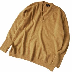 ジェイクルー　J.Crew　カシミヤ100％　ウール　Vネック　ドルマン　ニットトップス　セーター　プルオーバー　ベージュ　S　レディース