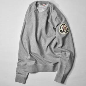 11,5万【MONCLER モンクレール 新品*国内正規品】特別感,存在感◎!限定モデルのデカロゴワッペン◇通年着用可能なラグランスウェットシャツ