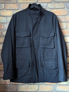 ☆00’s☆ GAP WoolBlouson DarkGray S オールド ギャップ ウールブルゾン グレー