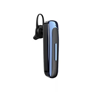 イヤホン　Bluetooth イヤホン ワイヤレスイヤホン 電話 通話 ゲーム 耳掛け型 イヤフォン イヤホンマイク 片耳 USB 充電 ブルー　1