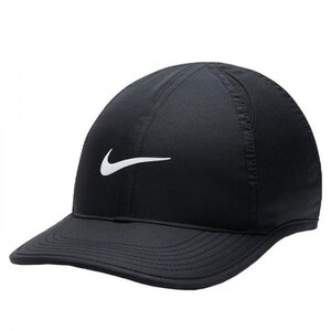 A522 NIKE ナイキ エアロビル フェザーライト ジュニア キッズ アジャスタブル キャップ DRI-FIT 帽子 ブラック スポーツ 56cm CAP