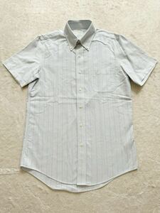 Brooks Brothers size15 半袖シャツ ストライプ ボタンダウンシャツ BDシャツ メンズ ブルックスブラザーズ (KI)