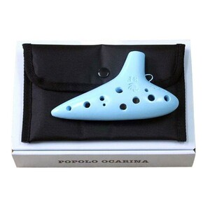 POPOLO OCARINA S-SF スタンダード ソプラノF ライトブルー オカリナ