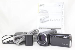 【返品保証】 【録画再生確認済み】JVC Everio GZ-HM460-B ブラック 40x バッテリー付き ビデオカメラ v9409