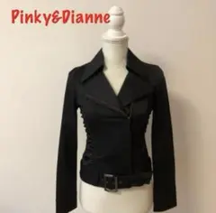 美品　Pinky & Dianne ブラックライダースジャケット