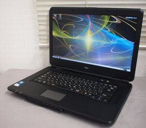 NoR519☆NEC VersaPro PC-VK22EAZCB VK22E/A-B VA-B HDD欠ジャンク！Celeron900@2.2GHz/メモリ2GB/DVDROM/15.6型HD/部品取り用にどうぞ◇