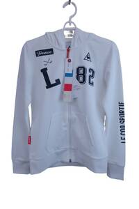 【未使用品】le coq sportif(ルコックスポルティフ) パーカー 白 レディース S QGL4616 ゴルフ用品 2404-0837 新品